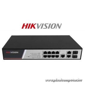   Hikvision Switch PoE - DS-3E2310P (8 port 100Mbps, 125W, 2 port 1000Mbps combo, menedzselhető)
