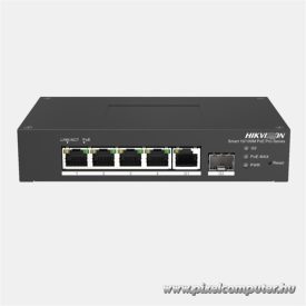   Hikvision Switch PoE - DS-3T1306P-SI/HS (4 port 100Mbps, 60W, 1xRJ45 1000Mbps, 1xSFP 1000Mbps)
