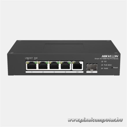 Hikvision Switch PoE - DS-3T1306P-SI/HS (4 port 100Mbps, 60W, 1xRJ45 1000Mbps, 1xSFP 1000Mbps)