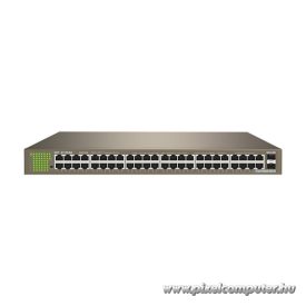   IP-COM Switch  - G1050F (48 port 1Gbps + 2 port 1Gbps SFP; 1U fém ház, rackbe szerelhető)