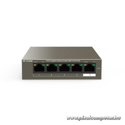 IP-COM Switch PoE - G1105P-4-63W (5x1Gbps; 4 af/at PoE+ port; 58W)
