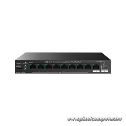 IP-COM Switch PoE - G1110PF-8-120W (9x1Gbps; 1x SFP; 8x af/at PoE port; 110W, 20Gbps)