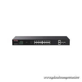   IP-COM Switch PoE - G1120P-16-150W (18x1Gbps; 2x SFP; 16 af/at PoE+ port; 135W, Rackbe szerelhető)