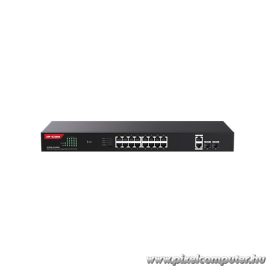   IP-COM Switch PoE - G1120P-16-250W (18x1Gbps; 2x SFP; 16 af/at PoE+ port; 230W, Rackbe szerelhető)