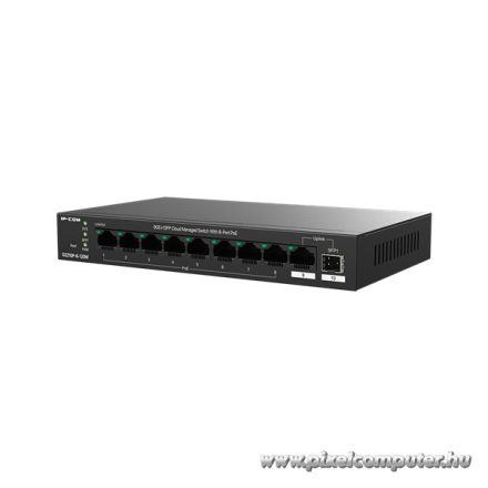 IP-COM Switch Menedzselhető PoE - G2210P-8-102W (9x1Gbps; 8 af/at PoE+ port; 110W; 1x 1Gbps SFP)