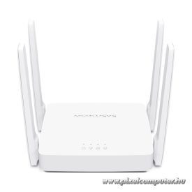   Mercusys Router WiFi AC1200 - AC10 (300Mbps 2,4GHz + 867Mbps 5GHz; 3port 100Mbps, WPA2)