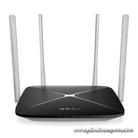   Mercusys Router WiFi AC1300 - AC12 (400Mbps 2,4GHz + 867Mbps 5GHz; 4port 100Mbps, WPA2)