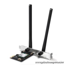   Mercusys Hálózati adapter WiFi AXE3000 - MA80XE (PCIe; 2402Mbps 5GHz + 574Mpbs 2,4GHz; BT5.2; WPA3)