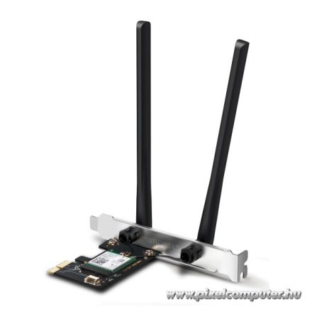 Mercusys Hálózati adapter WiFi AXE3000 - MA80XE (PCIe; 2402Mbps 5GHz + 574Mpbs 2,4GHz; BT5.2; WPA3)