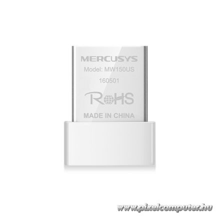 Mercusys Hálózati adapter WiFi N150 - MW150US (USB2.0; 150Mpbs 2,4GHz; micro méret)
