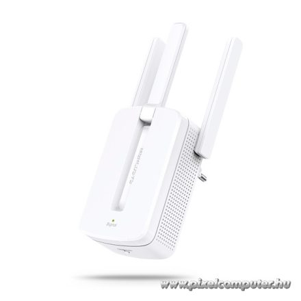 Mercusys WiFi N300 Jeltovábbító - MW300RE (300Mbps 2,4GHz; 3 antenna; WPS)