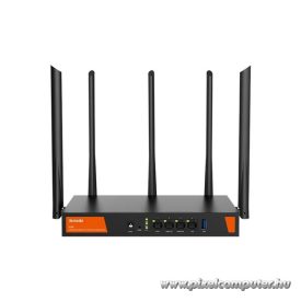  Tenda Router WiFi AX3000 Hotspot - W30E (574Mbps 2,4GHz + 2402Mbps 5GHz; 4port 1Gbps, Max 200 user)