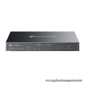   TP-Link Switch Menedzselhető PoE - ES210GMP (Omada; 9x 1Gbps + 1x 1Gbps combo port; 8x af/at PoE+ port; 123W)