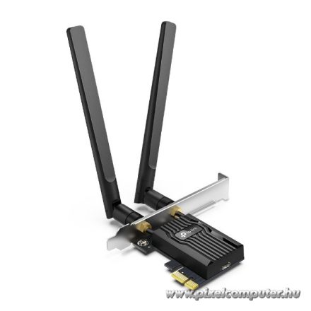 TP-Link Hálózati adapter WiFi AX3000 - Archer TX55E (PCI-E; 574Mbps 2.4Ghz + 2402Mbps 5Ghz; Bluetooth 5.0; Wifi6)