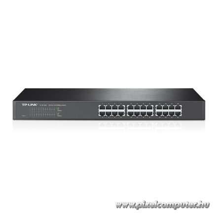 TP-Link Switch  - TL-SF1024 (24 port, 100Mbps; fém ház, rackbe szerelhető)