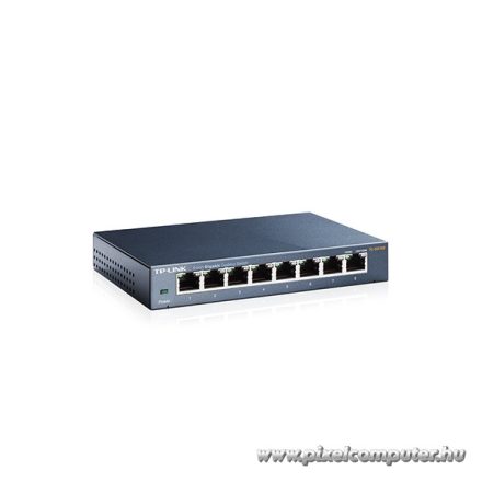 TP-Link Switch  - TL-SG108 (8 port, 1000Mbps; fém ház)