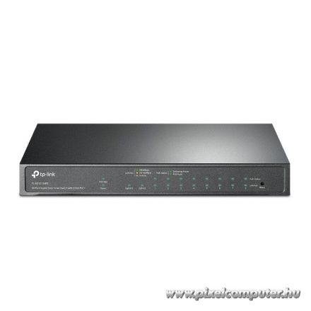 TP-Link Switch  PoE - TL-SG1210MPE (10 port 1Gbps; 8x at/af PoE port; 123W; 1x SFP)