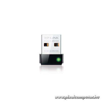 TP-Link Hálózati adapter WiFi N - TL-WN725N Nano (USB; 150Mbps, 2,4GHz)