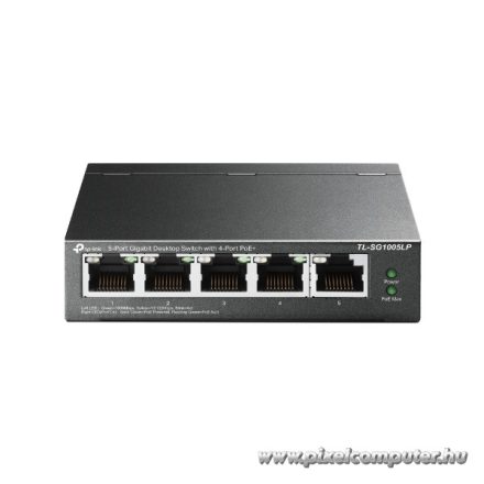 TP-Link Switch  PoE - TL-SF1005LP (5 port 100Mbps; 5/4 af PoE port; 41W)