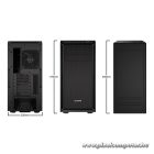 Be Quiet! Számítógépház - Pure Base 600 Black (ATX, fekete)