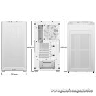Be Quiet! Számítógépház - Pure Base 501 Airflow (ATX, fehér)