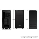 Be Quiet! Számítógépház - Pure Base 600 Window Black (ATX, edzett üveg oldallap, fekete)