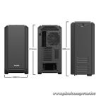 Be Quiet! Számítógépház - Silent Base 601 Window Black (ATX, edzett üveg oldallap, fekete)