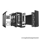 Be Quiet! Számítógépház - Silent Base 601 Window Black (ATX, edzett üveg oldallap, fekete)