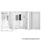 Be Quiet! Számítógépház - LIGHT BASE 900 FX White (ATX, edzett üveg oldallap, fehér)