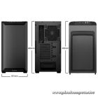Be Quiet! Számítógépház - Pure Base 501 Airflow Window Black (ATX, edzett üveg oldallap, fekete)