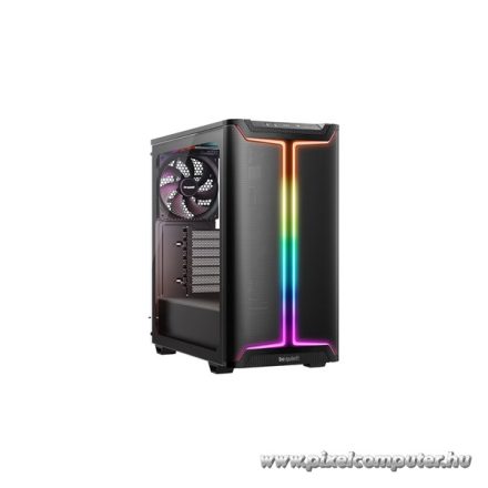 Be Quiet! Számítógépház - Pure Base 501 DX Black (ATX, edzett üveg oldallap, fekete)