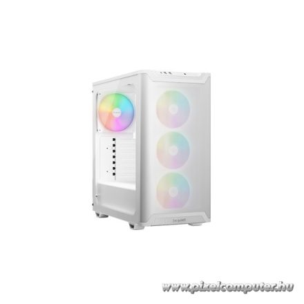 Be Quiet! Számítógépház - Pure Base 501 LX White (ATX, edzett üveg oldallap, fehér)