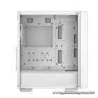 DeepCool Számítógépház - CC560 MESH WH V2 (ablakos, 4x12cm A-RGB ventilátor, ATX, 2xUSB3.0, fehér)