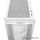 DeepCool Számítógépház - CC560 MESH WH V2 (ablakos, 4x12cm A-RGB ventilátor, ATX, 2xUSB3.0, fehér)