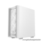 DeepCool Számítógépház - CC560 MESH WH V2 (ablakos, 4x12cm A-RGB ventilátor, ATX, 2xUSB3.0, fehér)