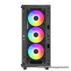 DeepCool Számítógépház - CC560 A-RGB V2 (fekete, ablakos, 4x12cm venti, Mini-ITX / Micro-ATX / ATX, 1xUSB3.0, 1xUSB2.0)