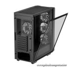 DeepCool Számítógépház - CC560 A-RGB V2 (fekete, ablakos, 4x12cm venti, Mini-ITX / Micro-ATX / ATX, 1xUSB3.0, 1xUSB2.0)