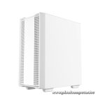 DeepCool Számítógépház - CC560 WHITE V2 (fehér, ablakos, 4x12cm LED venti, ATX, 1xUSB3.0, 1xUSB2.0, fehér)
