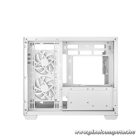 DeepCool Számítógépház - CG330 3F WH (fehér, ablakos, 3x12cm A-RGB, BTF, mATX, 2xUSB3.0, 1xUSB2.0)