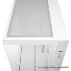DeepCool Számítógépház - CG330 3F WH (fehér, ablakos, 3x12cm A-RGB, BTF, mATX, 2xUSB3.0, 1xUSB2.0)