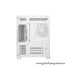 DeepCool Számítógépház - CG330 3F WH (fehér, ablakos, 3x12cm A-RGB, BTF, mATX, 2xUSB3.0, 1xUSB2.0)