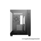 DeepCool Számítógépház - CG330 3F (fekete, ablakos, 3x12cm A-RGB, BTF, mATX, 2xUSB3.0, 1xUSB2.0)