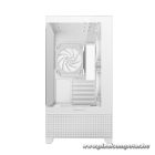 DeepCool Számítógépház - CG380 3F WH (fehér, ablakos, 3x12cm A-RGB, BTF, mATX, 2xUSB3.0, 1xUSB2.0)