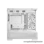 DeepCool Számítógépház - CG380 3F WH (fehér, ablakos, 3x12cm A-RGB, BTF, mATX, 2xUSB3.0, 1xUSB2.0)