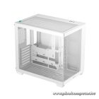 DeepCool Számítógépház - CG530 WH (fehér, ablakos, venti nélkül, BTF, ATX, 2xUSB3.0, 1xUSB2.0)