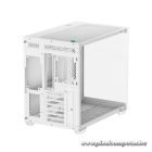 DeepCool Számítógépház - CG530 WH (fehér, ablakos, venti nélkül, BTF, ATX, 2xUSB3.0, 1xUSB2.0)