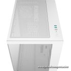 DeepCool Számítógépház - CG530 WH (fehér, ablakos, venti nélkül, BTF, ATX, 2xUSB3.0, 1xUSB2.0)