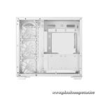 DeepCool Számítógépház - CG530 4F WH (fehér, ablakos, 4x12cm A-RGB, BTF, ATX, 2xUSB3.0, 1xUSB2.0)