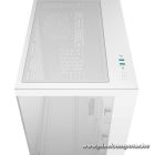 DeepCool Számítógépház - CG530 4F WH (fehér, ablakos, 4x12cm A-RGB, BTF, ATX, 2xUSB3.0, 1xUSB2.0)