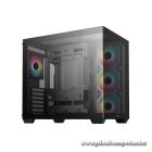 DeepCool Számítógépház - CG530 4F (fekete, ablakos, 4x12cm A-RGB, BTF, ATX, 2xUSB3.0, 1xUSB2.0)